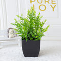 Mini Artificial Eucalyptus Potted Plant in Black Pot for Indoor Home Decor